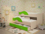 Кровать выкатная  Радуга с ящиком - интернет-магазин недорогой мебели "Мебель в дом" город Советский, город Югорск