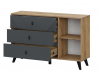 Комод Байкал 3 ящика со створкой - интернет-магазин недорогой мебели "Мебель в дом" город Советский, город Югорск