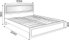 Кровать Беатрис с ортопедическим основанием 1,6х2,0 - интернет-магазин недорогой мебели "Мебель в дом" город Советский, город Югорск