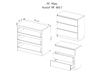 Комод Мори 800.1 - интернет-магазин недорогой мебели "Мебель в дом" город Советский, город Югорск
