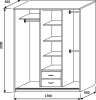Шкаф-купе Фаворит 1700 - интернет-магазин недорогой мебели "Мебель в дом" город Советский, город Югорск