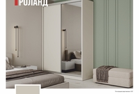 Шкаф-купе Роланд /двери ЛДСП/зеркало/глубина 590 мм - интернет-магазин недорогой мебели "Мебель в дом" город Советский, город Югорск